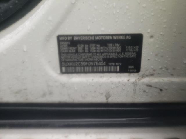 2015 BMW X6 XDRIVE3 - 5UXKU2C59F0N76404