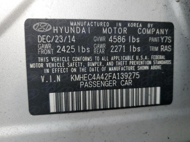 2015 HYUNDAI SONATA HYB - KMHEC4A42FA139275