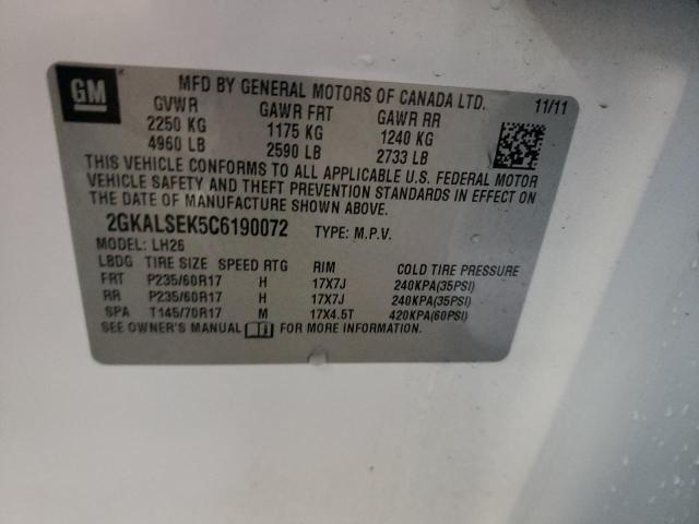 2GKALSEK5C6190072 GMC Terrain Sle