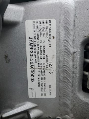 2016 YAMAHA FJR1300 AE JYARP30E3GA000008