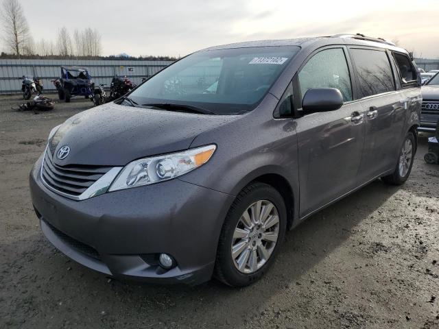 Salvage cars for sale from Copart Arlington, WA: 2011 Toyota Sienna XLE