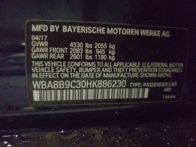 WBA8B9C30HK886230 BMW 330 I