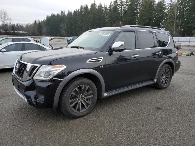 Salvage cars for sale from Copart Arlington, WA: 2018 Nissan Armada PLA