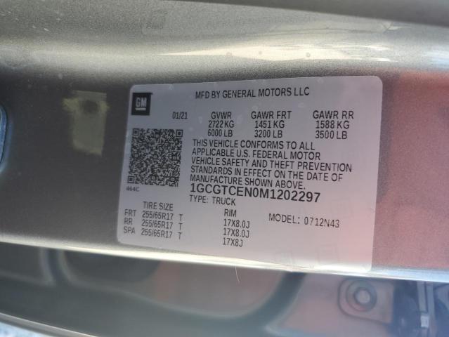 2021 CHEVROLET COLORADO L - 1GCGTCEN0M1202297