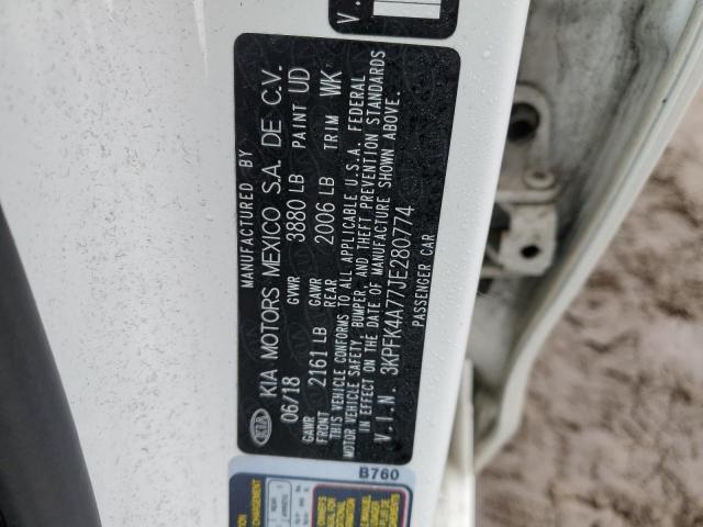 2018 KIA FORTE LX - 3KPFK4A77JE280774