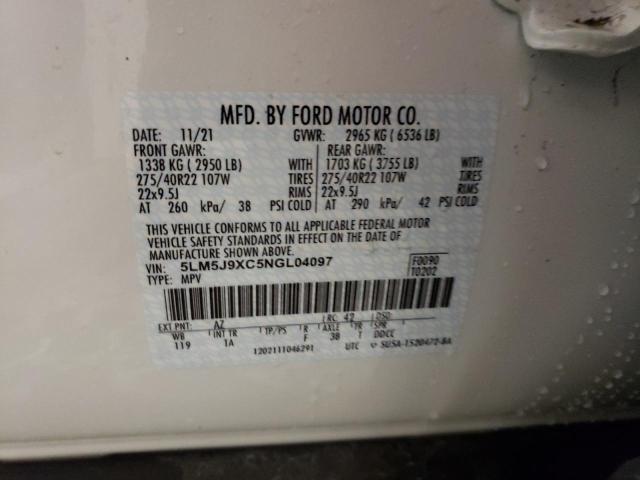 5LM5J9XC5NGL04097 Lincoln Aviator Black Label