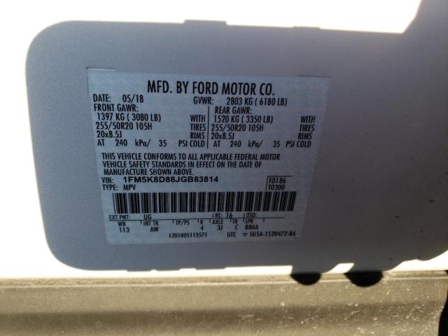 2018 FORD EXPLORER X - 1FM5K8D88JGB83814