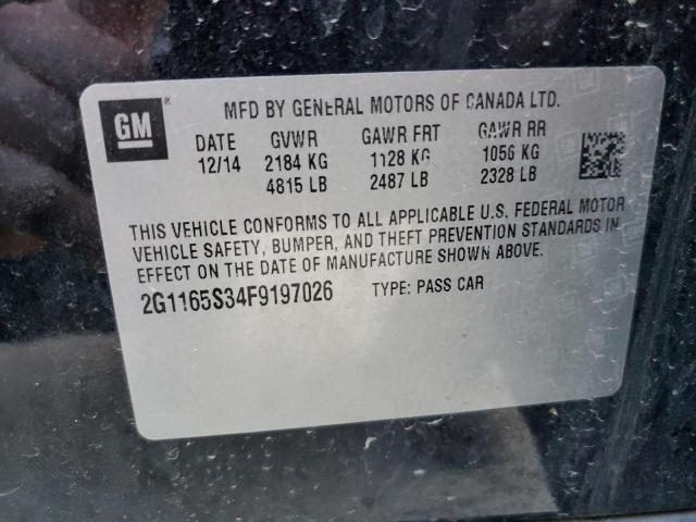 2015 CHEVROLET IMPALA LTZ - 2G1165S34F9197026