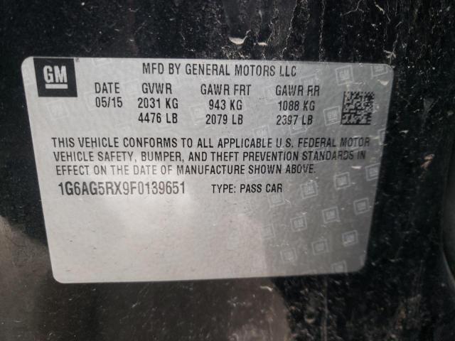 1G6AG5RX9F0139651 Cadillac ATS