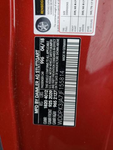 2018 MERCEDES-BENZ SLC 300 - WDDPK3JA7JF155814