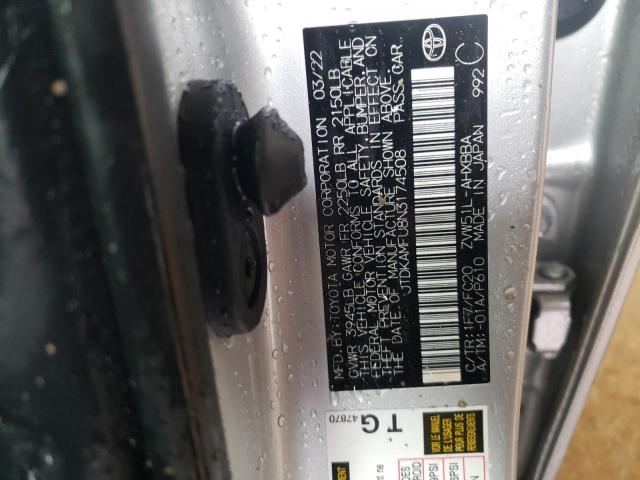 2022 TOYOTA PRIUS NIGH - JTDKAMFU8N3174508