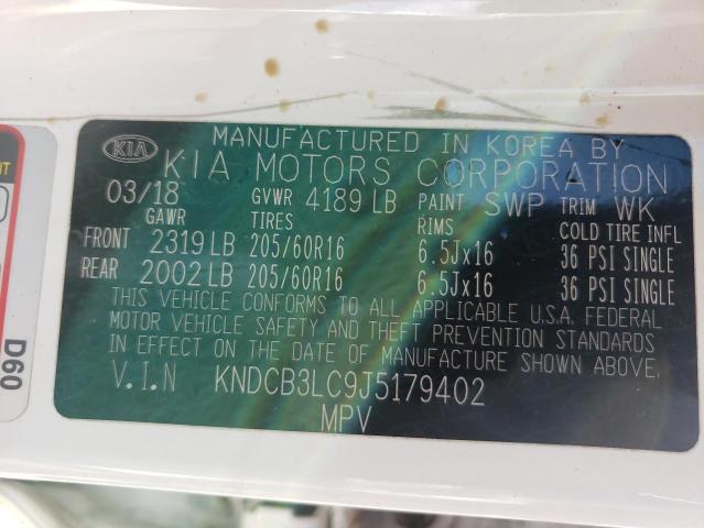 KNDCB3LC9J5179402 KIA NIRO FE