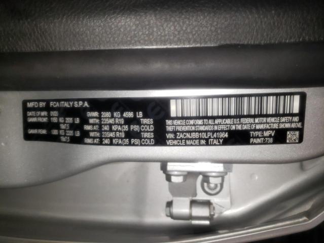 ZACNJBB10LPL41964 Jeep Renegade Latitude