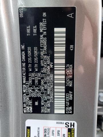 2022 LEXUS NX 350 2T2KGCEZ7NC013480