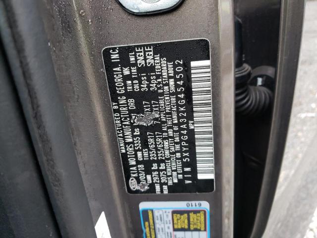 2019 KIA SORENTO L - 5XYPG4A32KG454502