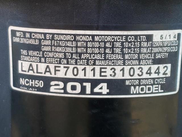 2014 HONDA NCH50 LALAF7011E3103442