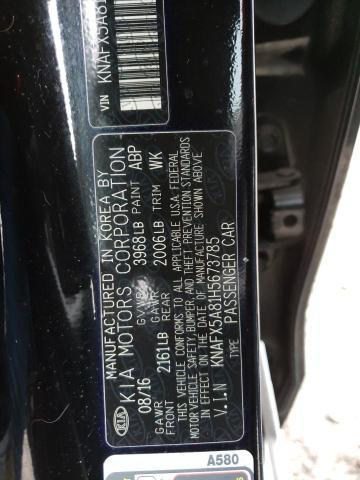 KNAFX5A81H5673785 KIA FORTE EX