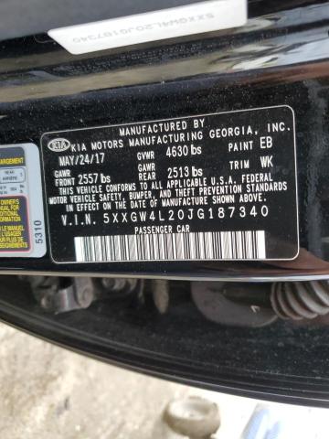 5XXGW4L20JG187340 KIA OPTIMA SX