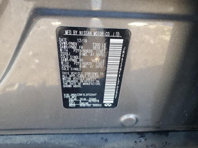 2020 INFINITI QX80 LUXE - JN8AZ2NFXL9702947