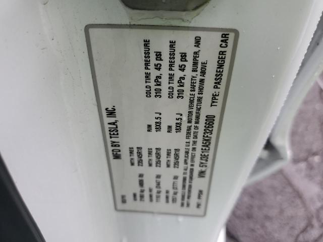 5YJ3E1EA5KF326600 Tesla MODEL 3