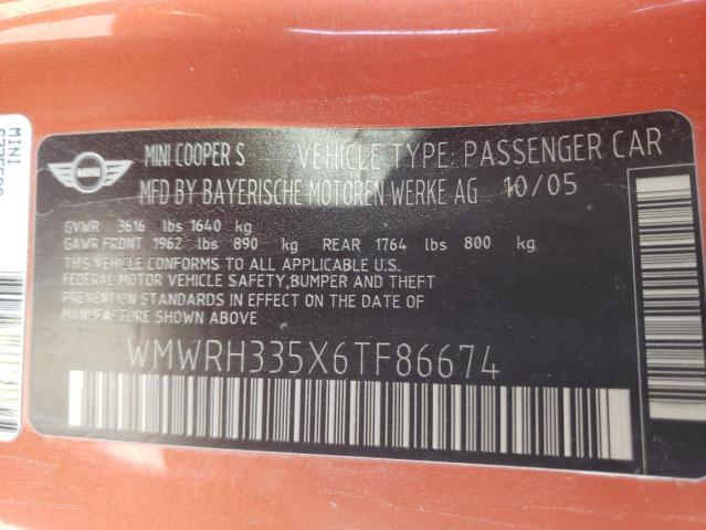 WMWRH335X6TF86674 Mini COOPER S