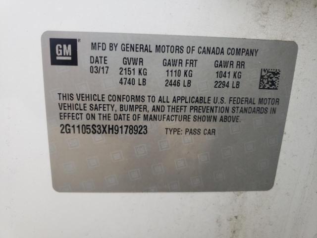 2017 CHEVROLET IMPALA LT - 2G1105S3XH9178923