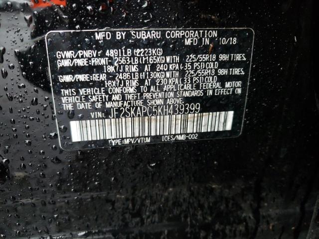 JF2SKAPC5KH439399 Subaru Forester Sport