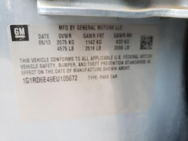 VIN 1G1RD6E49EU105672 2014 Chevrolet Volt no.12