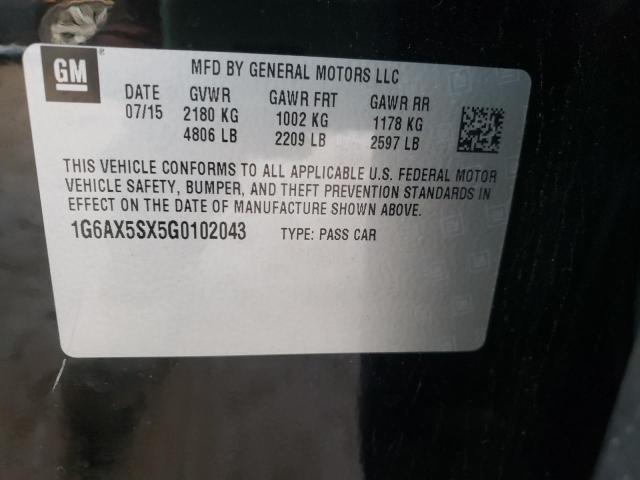 2016 CADILLAC CTS LUXURY - 1G6AX5SX5G0102043