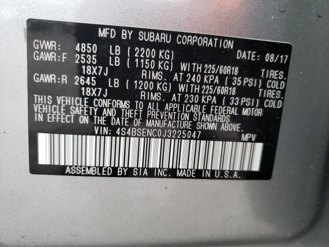 4S4BSENC0J3225047 Subaru Outback