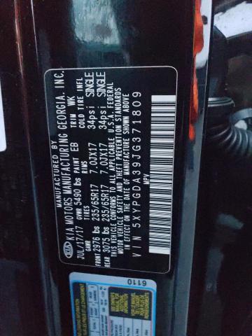 5XYPGDA39JG371809 KIA Sorento