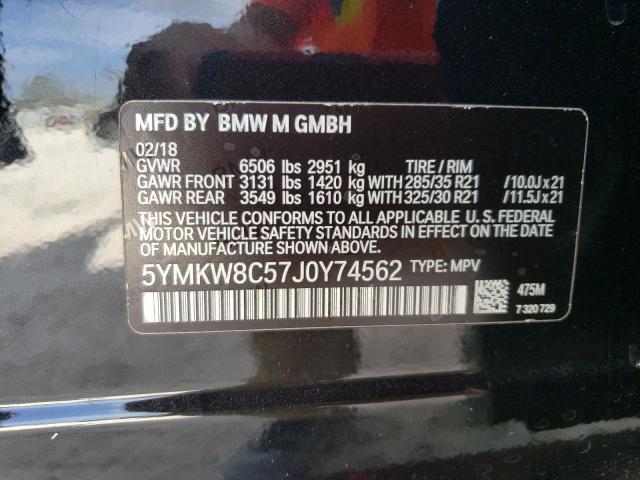 2018 BMW X6 M - 5YMKW8C57J0Y74562