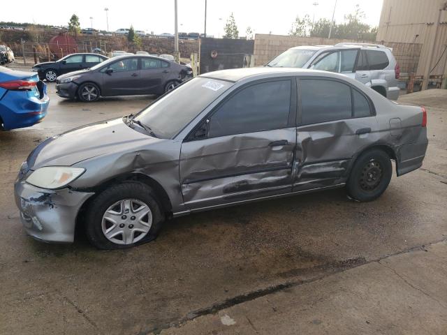 Salvage cars for sale from Copart Gaston, SC: 2005 Honda Civic DX VP