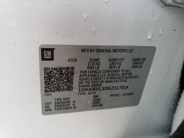 2019 GMC ACADIA ALL 1GKKNVLS3KZ117014