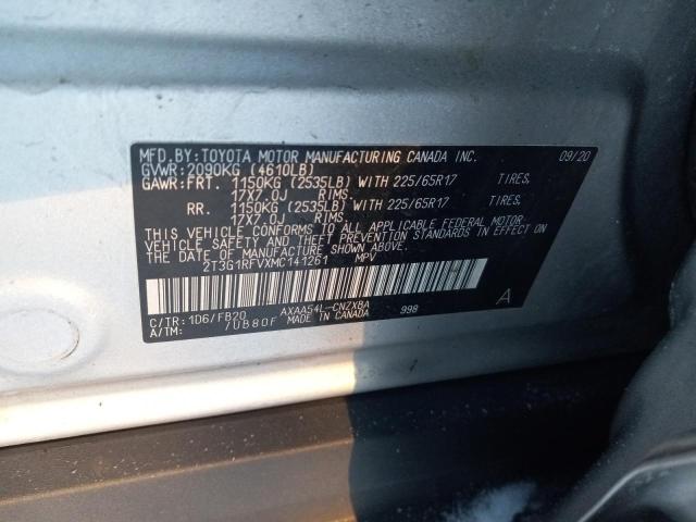 2021 TOYOTA RAV4 LE - 2T3G1RFVXMC141261