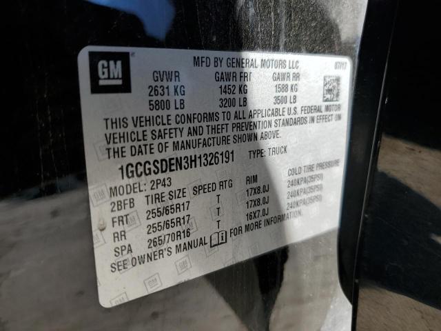 2017 CHEVROLET COLORADO Z - 1GCGSDEN3H1326191