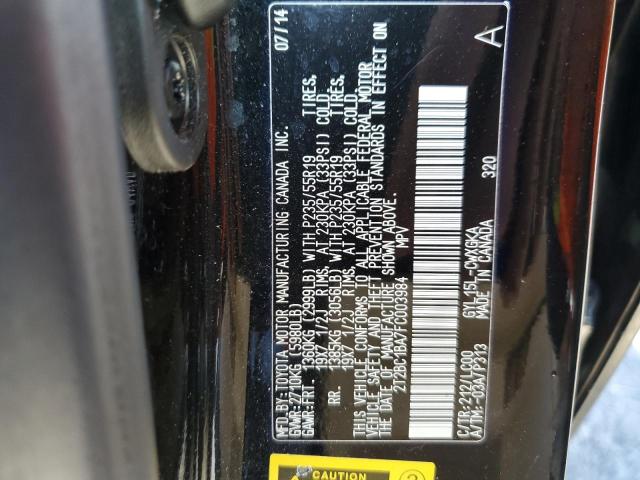 2015 LEXUS RX 450H 2T2BC1BA7FC003984