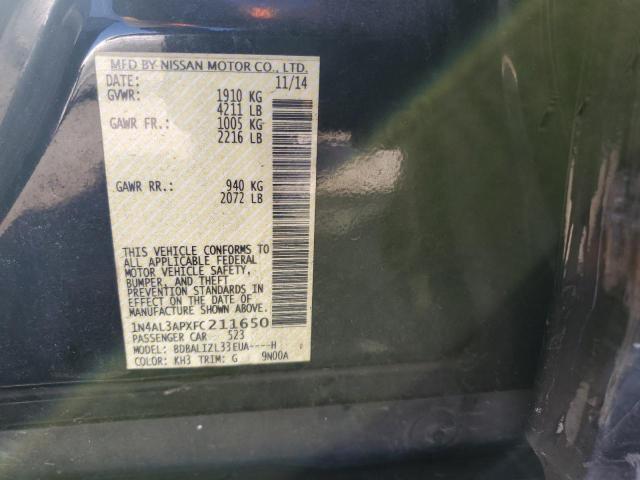 2015 NISSAN ALTIMA 2.5 1N4AL3APXFC211650