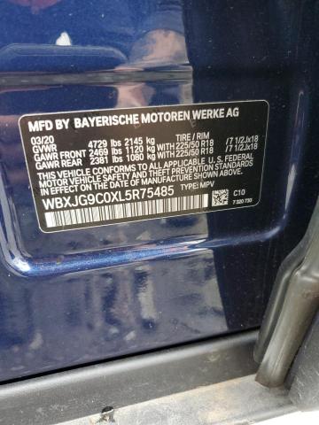 WBXJG9C0XL5R75485 BMW X1 Xdrive28i