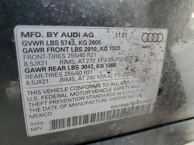 2022 AUDI SQ5 PREMIU - WA1B4AFY2N2039453