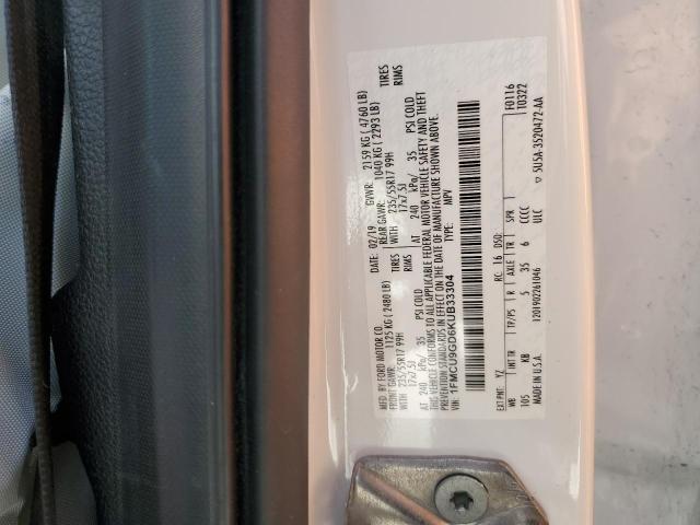 1FMCU9GD6KUB33304 FORD ESCAPE 2019