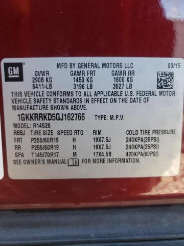 1GKKRRKD5GJ162766 GMC Acadia