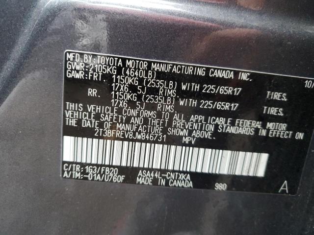 2018 TOYOTA RAV4 LE 2T3BFREV8JW846731