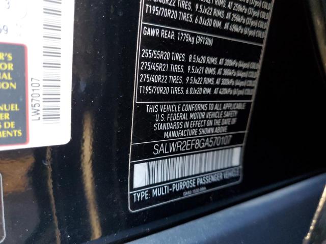 SALWR2EF8GA570107 Land Rover RANGEROVER