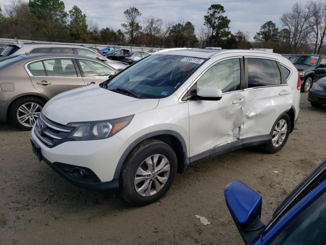 Salvage cars for sale at Hampton, VA auction: 2014 Honda CR-V EXL