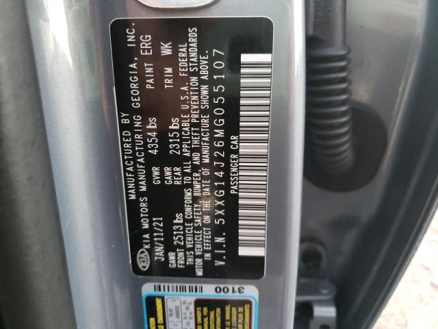 5XXG14J26MG055107 KIA K5
