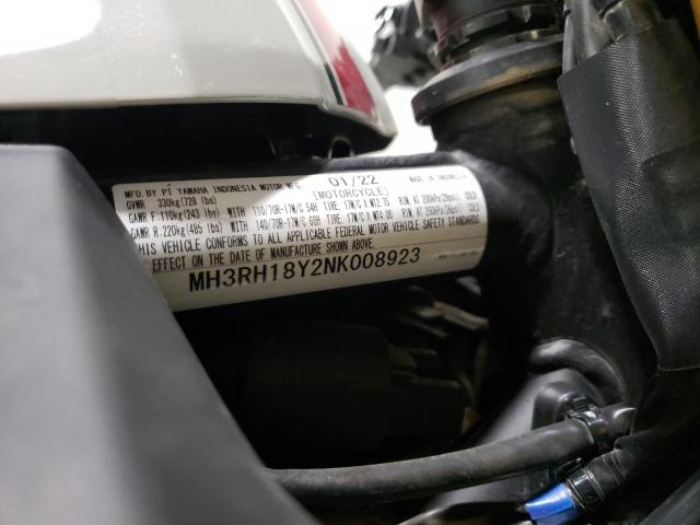 2022 YAMAHA YZFR3 A - MH3RH18Y2NK008923