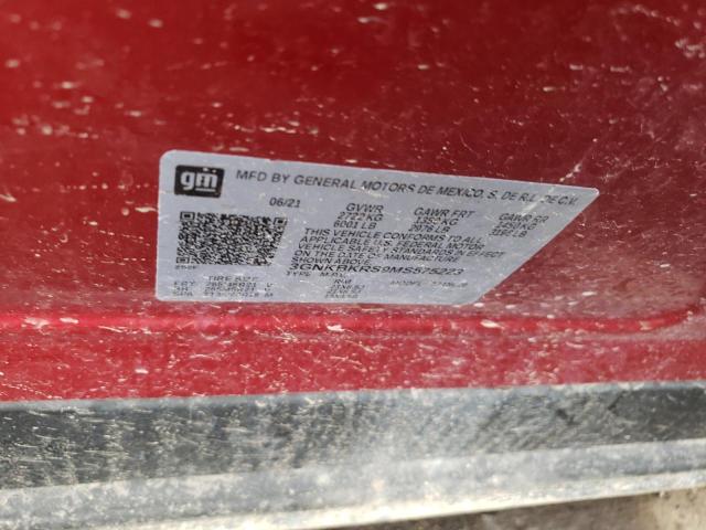 2021 CHEVROLET BLAZER RS - 3GNKBKRS9MS575223