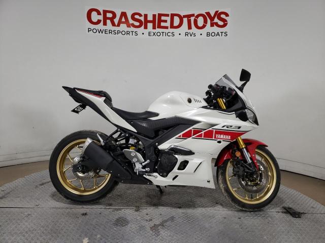 Salvage motorcycles for sale at Dallas, TX auction: 2022 Yamaha YZFR3 A