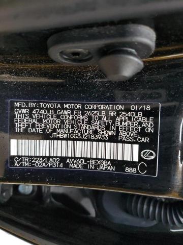 2018 LEXUS ES 300H - JTHBW1GG3J2183933